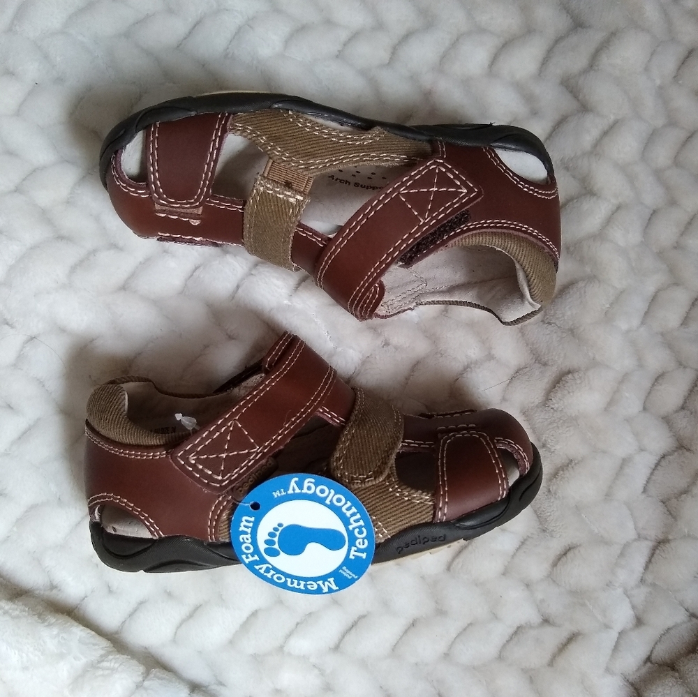 NIB Pediped Toddler Boy Joshua Sandal